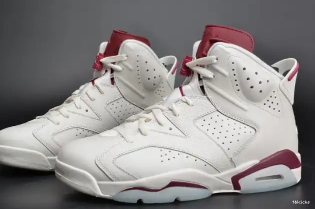 Rep TBK 6 Jordan 384664-116 Air Maroon Retro white 0611